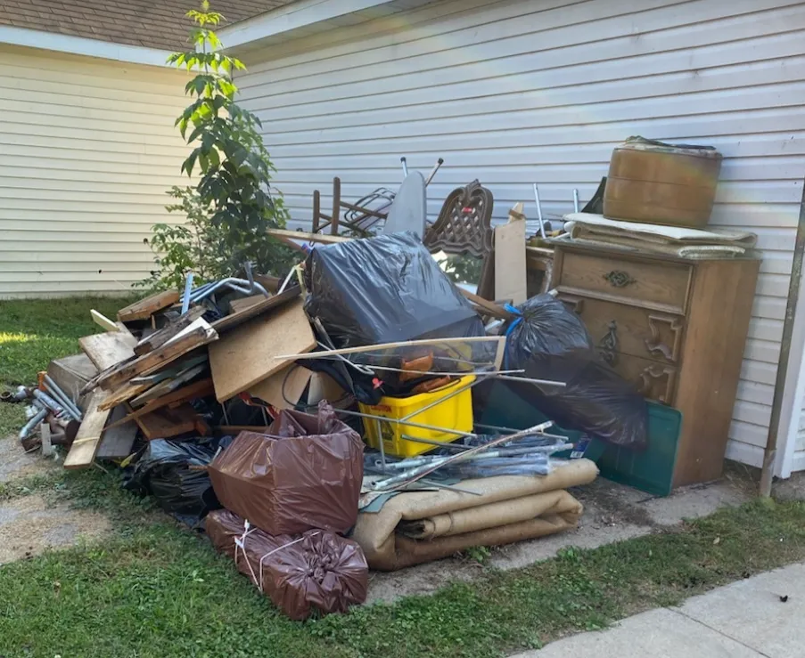 Type of junk removed from a house