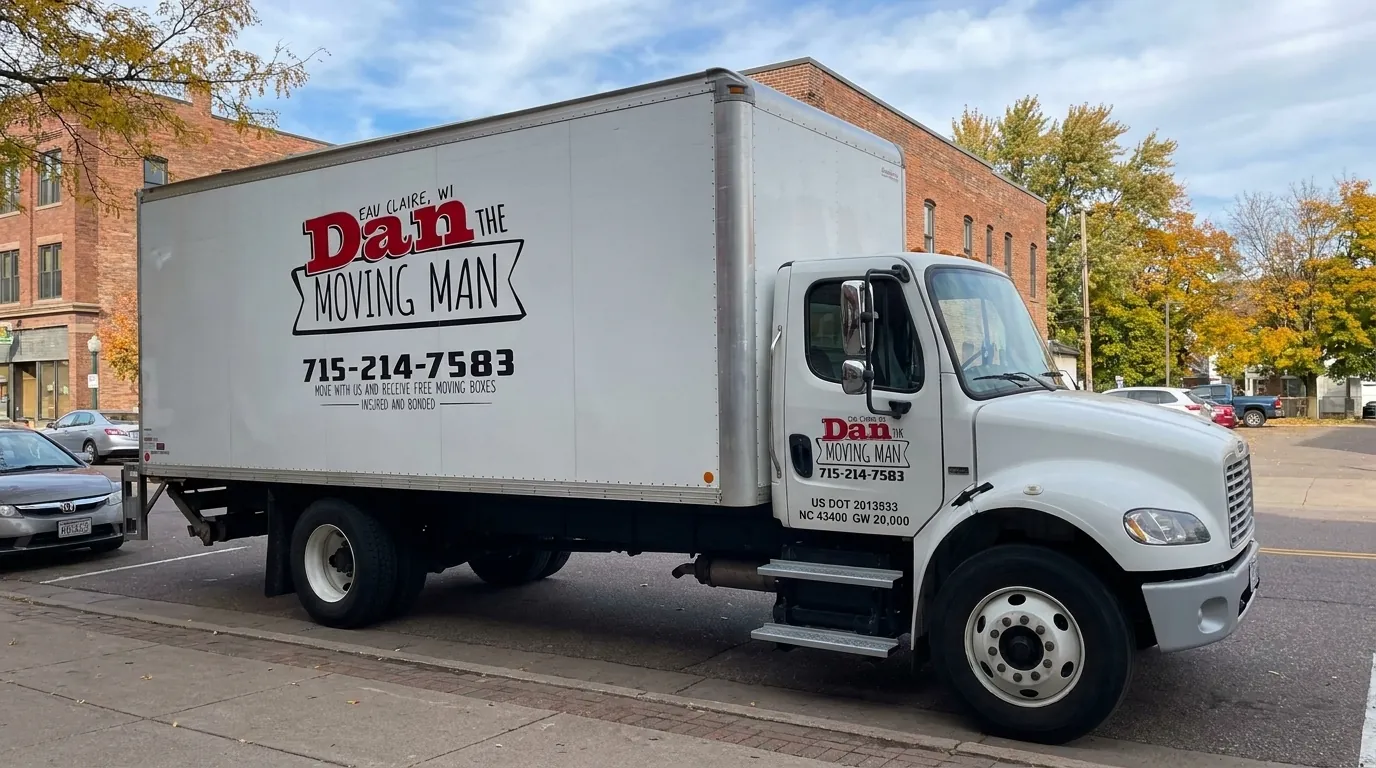 movers unloading a long-distance move at a new house